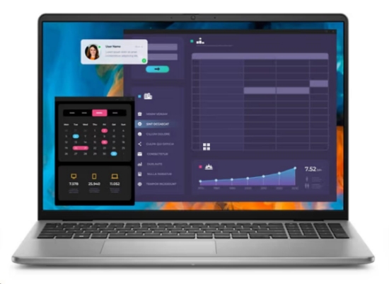Obrázek DELL NTB Vostro 5640/5-120U/16GB/1TB SSD/16" FHD+/FgrPr/SmtCd/4 Cell/65W/WLAN/W11 Pro/3Y PS NBD
