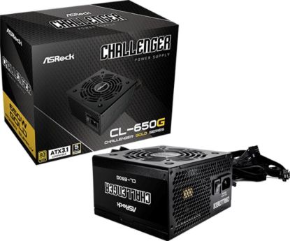 Obrázek ASROCK zdroj CL- 650G, 650W, 80Plus Gold, 120 mm, ATX 3.1