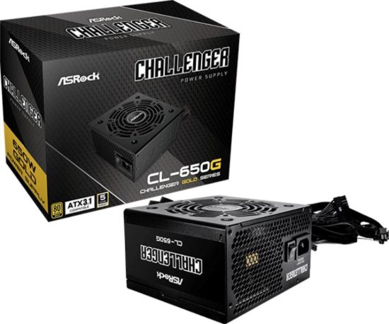 Obrázek ASROCK zdroj CL- 650G, 650W, 80Plus Gold, 120 mm, ATX 3.1