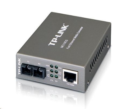 Obrázek TP-Link MC110CS media konvertor (1x100Mb/s, 1x duplex SC/UPC, SM, 1310nm, 2km)