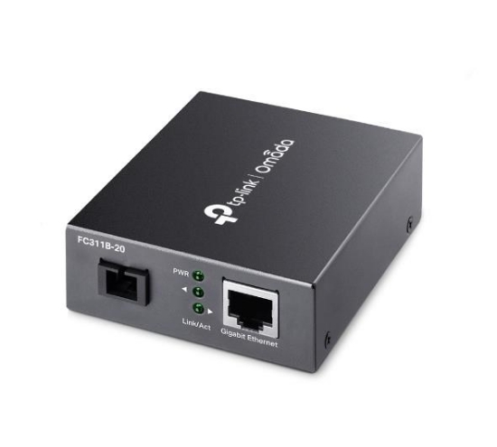 Obrázek TP-Link OMADA FC311B-20 WDM media konvertor (1xGbE, 1x simplex SC, SM, 1310/1550nm, 20km)