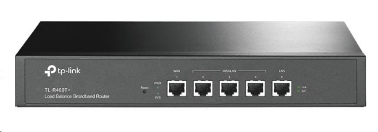 Obrázek TP-Link TL-R480T+ router s rozdělováním zátěže (1xWAN,1xLAN,3xWAN/LAN)