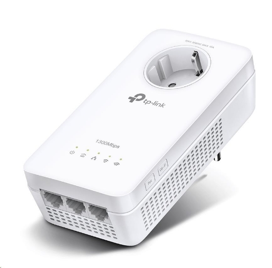 Obrázek TP-Link TL-WPA8631P OneMesh/EasyMesh WiFi5 průchozí powerline adaptér (AC1200,AV1300,2,4GHz/5GHz,3xGbELAN)