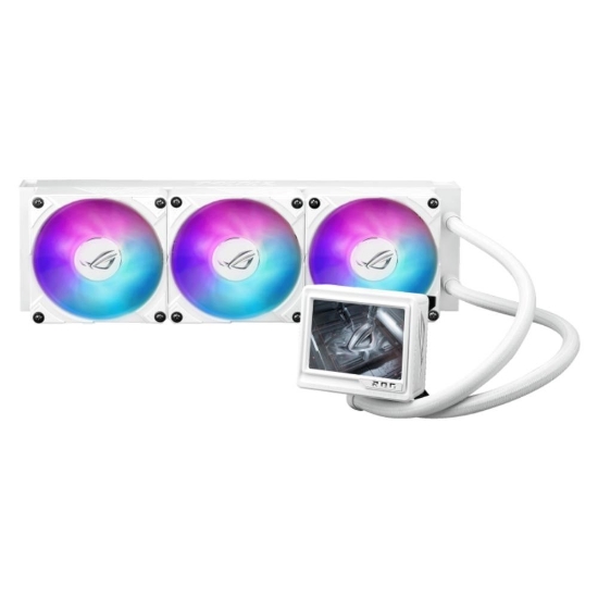 Obrázek ASUS vodní chladič CPU AIO ROG RYUJIN III 360 ARGB EXTREME, 3x120mm, LGA1851, AM5, bílá
