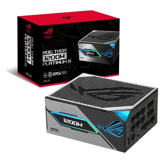 Obrázek ASUS zdroj ROG Thor 1200W Platinum III, 135mm, 80Plus Platinum, ATX 3.1