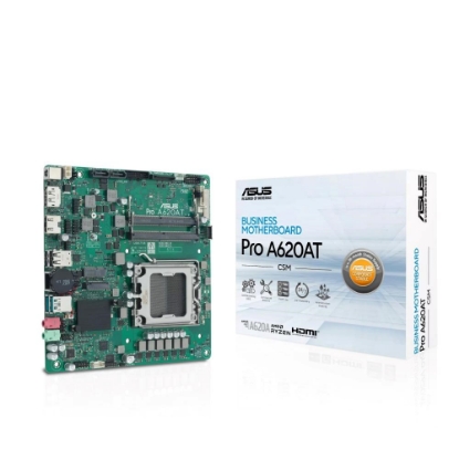 Obrázek ASUS MB Sc AM5 PRO A620AT-CSM, AMD A620A, 2xDDR5 SODIMM, 1xHDMI, 1xDP, 1xLVDS, Thin Mini-ITX