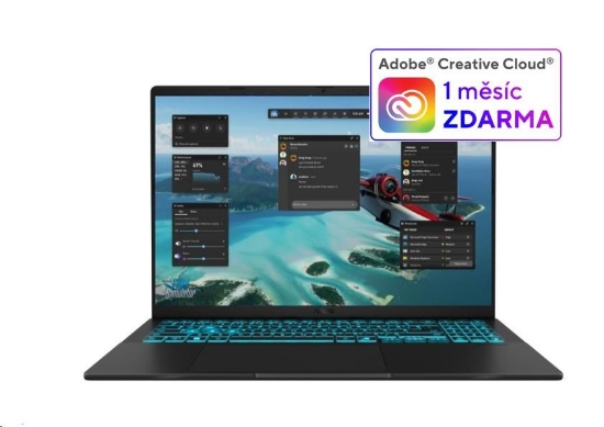 Obrázek ASUS NTB Vivobook V16 (V3607VU-RP299W), Core5 210H, 16" 1920x1200, 32GB, 1TB SSD, Intel+RTX 4050, W11 Home, Matte Black