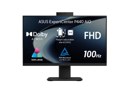Obrázek ASUS PC AiO ExpertCenter P44 (P440VAK-BPC1650) i5-13420H, 23.8" FHD, 16GB, 512GB SSD, UHD, No OS, Black