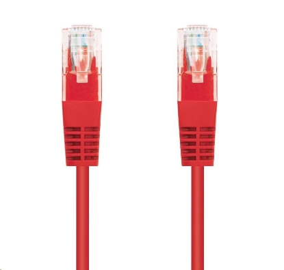 Obrázek C-TECH kabel patchcord Cat5e, UTP, červený, 0,25m