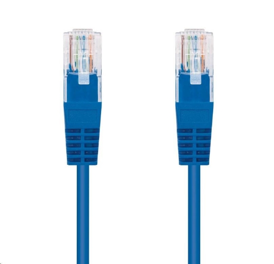 Obrázek C-TECH kabel patchcord Cat5e, UTP, modrý, 0,5m