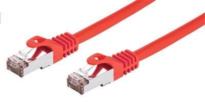 Obrázek C-TECH kabel patchcord Cat6, FTP, červený, 0,25m