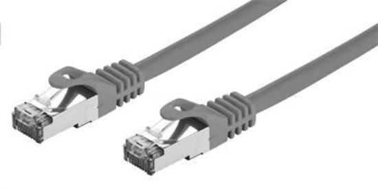 Obrázek C-TECH kabel patchcord Cat7, S/FTP, šedý, 0,25m