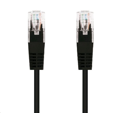 Obrázek C-TECH kabel patchcord Cat5e, UTP, černý, 0,5m
