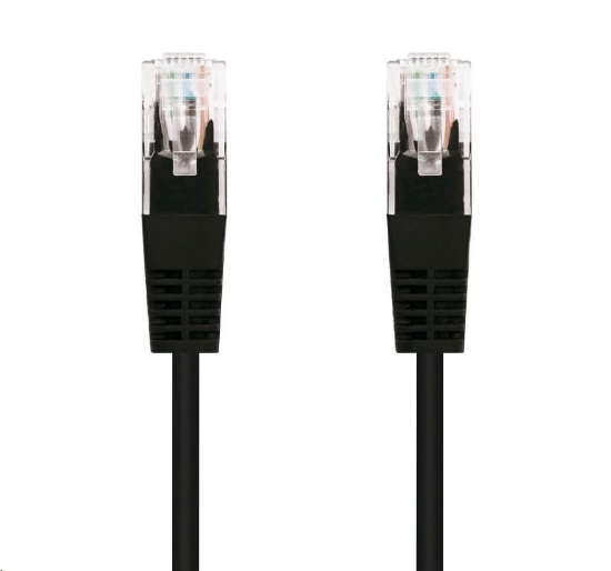 Obrázek C-TECH kabel patchcord Cat5e, UTP, černý, 0,5m