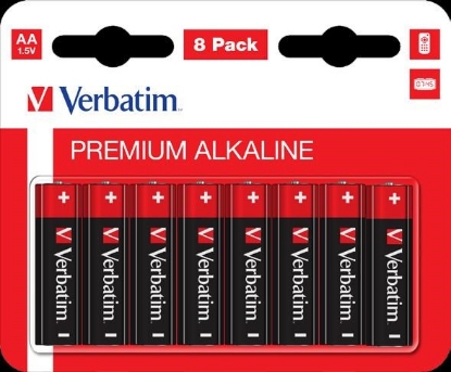 Obrázek VERBATIM Alkalické baterie AA,  8 PACK , LR6