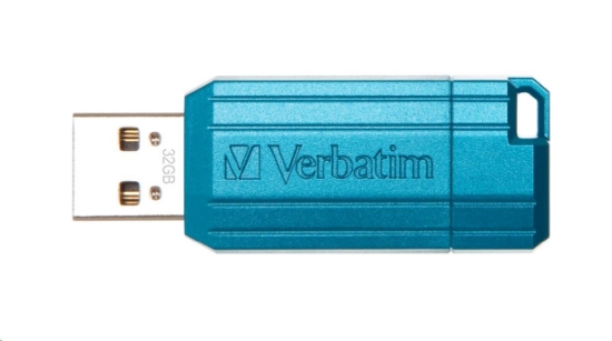 Obrázek VERBATIM Flash Disk 32GB Store 'n' Go PinStripe, karibská modrá