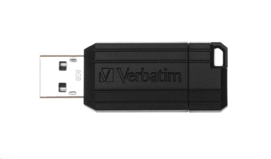 Obrázek VERBATIM Flash Disk 8GB Store 'n' Go PinStripe, černá
