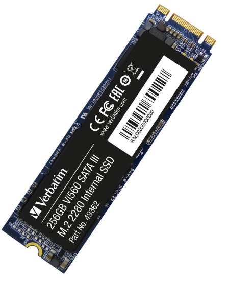 Obrázek VERBATIM SSD Vi560 S3 M.2 256GB SATA III, W 520/ R 470MB/s