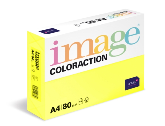 Obrázek Antalis Papír Image Coloraction Canary - středně žlutá (CY39) A4 (80g/100ks)