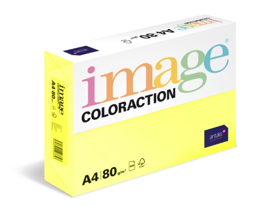 Obrázek Antalis Papír Image Coloraction Florida - citrónově žlutá (ZG34) A4 (80g/100ks)