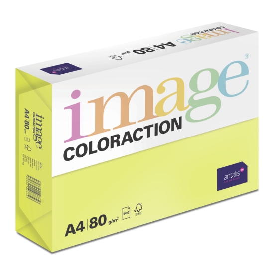 Obrázek Antalis Papír Image Coloraction Ibiza - reflexní žlutá (NeoGb) A4 (80g/100ks)