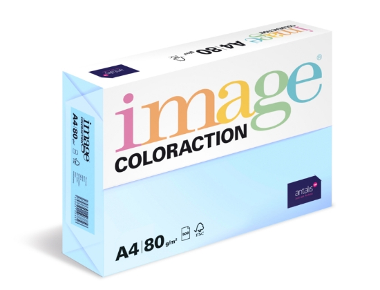 Obrázek Antalis Papír Image Coloraction Lagoon - pastelově světle modrá (BL29) A4 (80g/100ks)