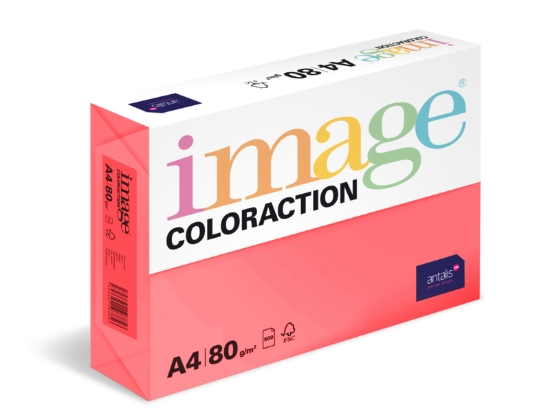 Obrázek Antalis Papír Image Coloraction Malibu - reflexní růžová (NeoPi) A4 (80g/100ks)