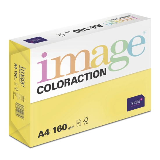 Obrázek Antalis Papír Image Coloraction Sevilla - sytá žlutá (IG50) A4 (160g/250ks)