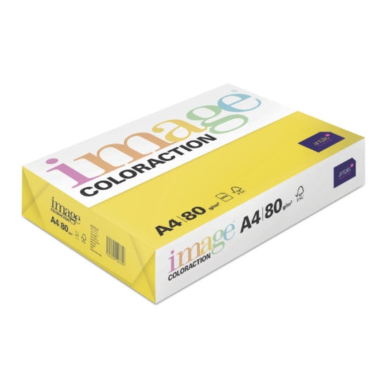 Obrázek Antalis Papír Image Coloraction Sevilla - sytá žlutá (IG50) A4 (80g/500ks)