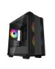 Obrázek DEEPCOOL Case CC360 ARGB, mATX, Průhledná bočnice, 3 x 120mm Fan, černá