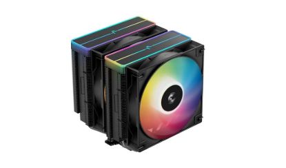 Obrázek DEEPCOOL CPU Chladič AG620 BK ARGB V2, 2x120mm, LGA1851, AM5, černá