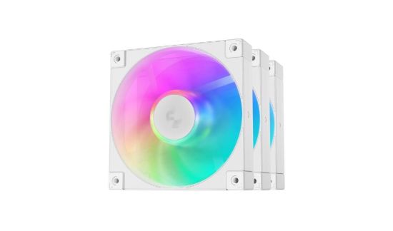 Obrázek DEEPCOOL Ventilátor FD12 ARGB WH 3v1, 3x120mm, ARGB, bílá
