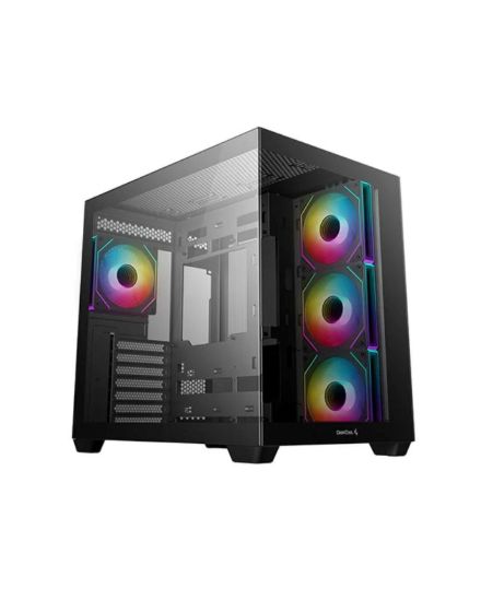 Obrázek DEEPCOOL Case CG 530 4F, ATX, Průhledná bočnice, černá