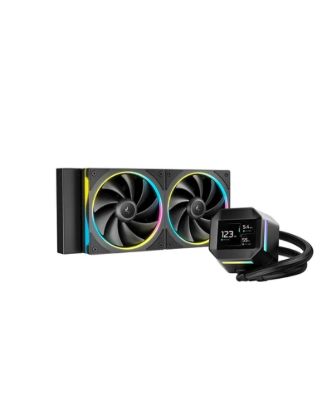 Obrázek DEEPCOOL Vodní chladič LM240, ARGB, 2x 120mm, AM5, LGA1851, černá