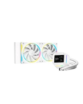 Obrázek DEEPCOOL Vodní chladič LM240 WH, ARGB, 2x 120mm, AM5, LGA1851, bílá