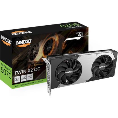 Obrázek VGA INNO3D NVIDIA GEFORCE RTX 5070 Twin X2 OC 12GB GDDR7- 2 slot