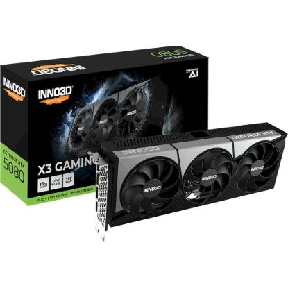 Obrázek VGA INNO3D NVIDIA GEFORCE RTX 5080 X3 16GB GDDR7 GAMING OC