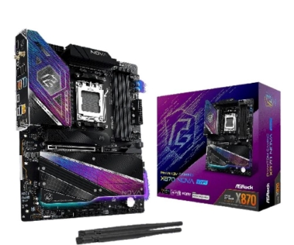 Obrázek ASRock MB Sc AM5 X870 NOVA WIFI, AMD X870, 4xDDR5, 1xHDMI, 2xUSB4, WI-FI