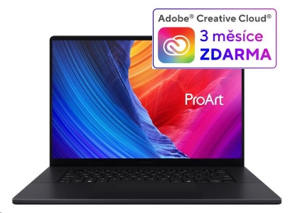 Obrázek ASUS NTB ProArt P16 OLED (H7606WI-OLED052X), AI9-HX370, 16" 3840 x 2400, 32GB, 2TB SSD, Radeon, W11 Pro, Black