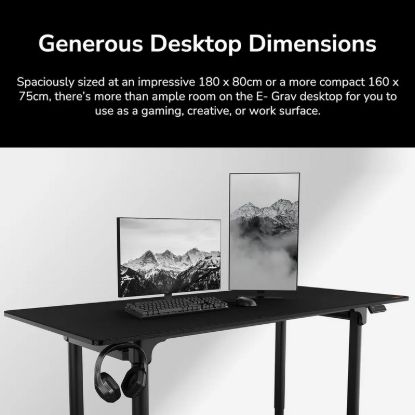 Obrázek COUGAR stůl E-GRAV 180 elictric 1800 x 800 x 15 mm, 730~1180mm Silent Dual Motor Drive