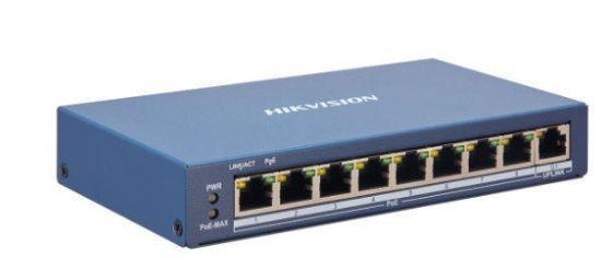 Obrázek HIKVISION DS-3E1309P-EI, Smart managed switch 8x 100TX PoE + 1x Gb uplink, 110W, Super PoE