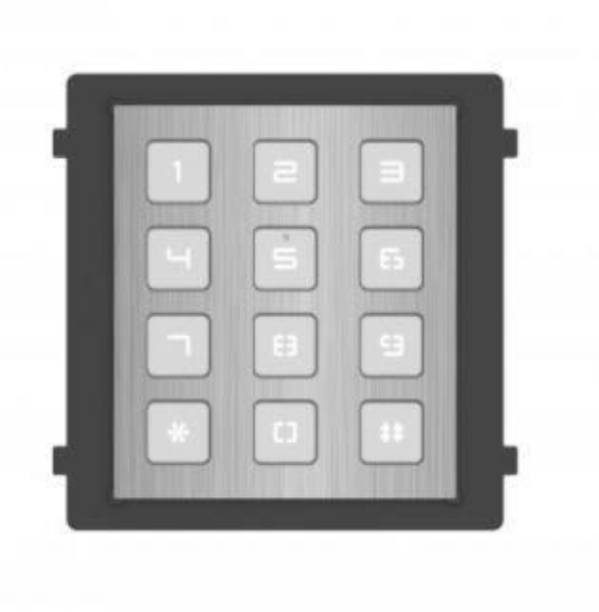 Obrázek HIKVISION DS-KD-KP/S, Modul interkomu s kódovou klávesnicí; nerez