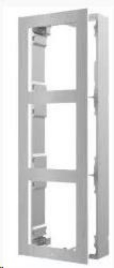 Obrázek HIKVISION DS-KD-ACW3/S, 3-rámeček interkomu pro povrchovou montáž; nerez