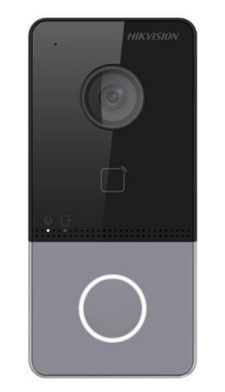 Obrázek HIKVISION DS-KV6113-WPE1(C), IP dveřní interkom, 1-tlač., plast, čtečka karet, 2MPx kamera, WiFi