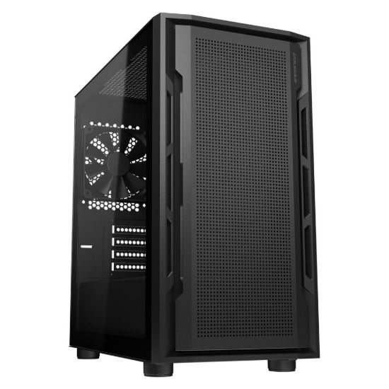 Obrázek COUGAR PC skříň UNIFACE Black Mini Tower Mesh Front Panel 1x 120mm Fan TG Left Panel