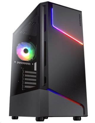 Obrázek COUGAR PC skříň MX360 Mid Tower Tempered glass cover 120mm fan