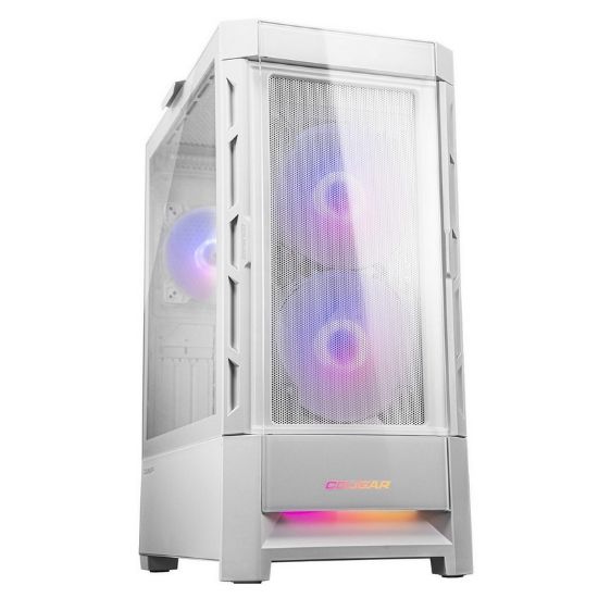 Obrázek COUGAR PC skříň DUOFACE White Mid Tower Airflow Front Panel TG Left Panel 2 x ARGB 140mm & 1x 120mm Fans