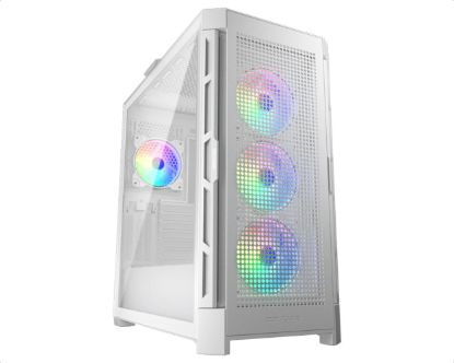 Obrázek COUGAR PC skříň AIRFACE PRO RGB White Mid Tower Airflow Panel 3 x 120mm ARGB Fans 1x 120mm ARGB Fan TG Left Panel