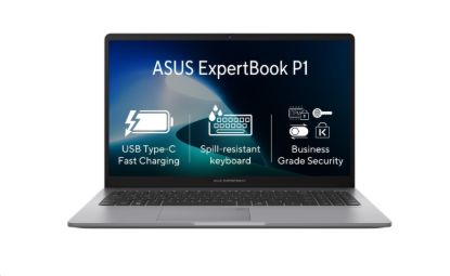 Obrázek ASUS NTB ExpertBook P1 (P1503CVA- S7C38512), Core 3 100U, 15.6" 1920 x 1080, 8GB, 512GB SSD, UHD, No OS, Gray