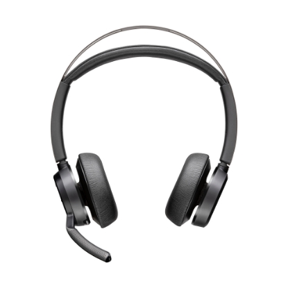 Obrázek Poly Voyager Focus 2 bezdrátová náhlavní souprava, BT700 USB-A/USB-C adaptér, nabíjecí stojan, stereo